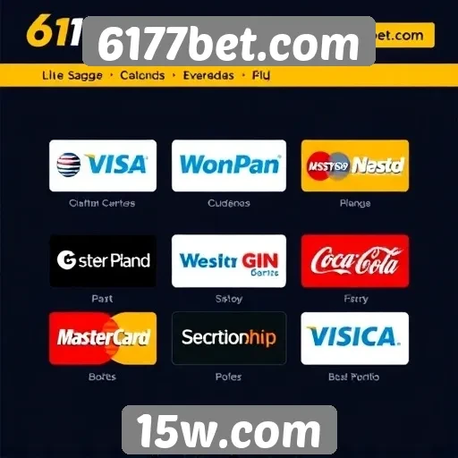 Opções de pagamento disponíveis no 6177bet.com